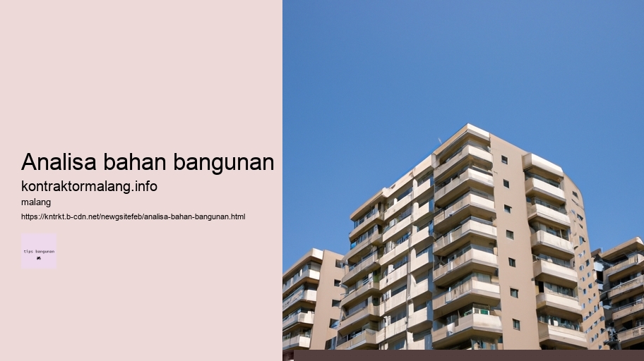 analisa bahan bangunan
